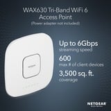 Netgear  Insight Managed WiFi 6 AX6000 Tri-band Multi-Gig, Point d'accès Blanc