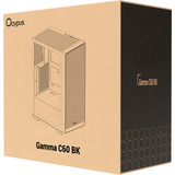 Ocypus  boîtier midi tower Noir | 2x USB-A | 1x USB-C | Window