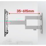 One for all Support mural TV pivotant Noir/Blanc