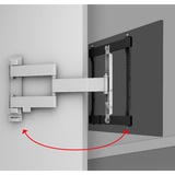 One for all Support mural TV pivotant Noir/Blanc