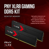 PNY 32 Go DDR5-6400 (2x 16 Go) mémoire vive Noir, MD32GK2D5640036XR, XMP 3.0, EXPO