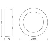 Philips Hue Hue White & Color Ambiance Daylo lampe murale, Lumière LED Noir