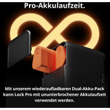 SwitchBot Dual Power Pack pour Lock Pro, Batterie Orange