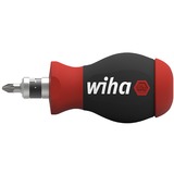 Wiha Tournevis avec chargeur d'embouts Stubby Noir/Rouge, 7 bits doubles