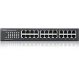 Zyxel GS1100-24E Non-géré Gigabit Ethernet (10/100/1000) Noir, Switch Non-géré, Gigabit Ethernet (10/100/1000), Grille de montage, Montage mural