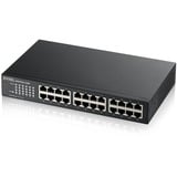 Zyxel GS1100-24E Non-géré Gigabit Ethernet (10/100/1000) Noir, Switch Non-géré, Gigabit Ethernet (10/100/1000), Grille de montage, Montage mural