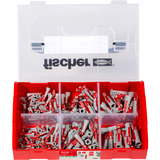 fischer 536161, Cheville Gris clair/Rouge
