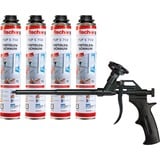 fischer Pistolet à mousse métallique PUPM 4 BLACK, pack promotionnel, Pistolet de pulvérisation Noir