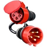 go-e Adaptateur pour Gemini flex 11 kW, CEE rouge triphasé 16A > CEE rouge 32A Noir