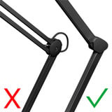 goobay Lampe loupe LED à pince 10W, Lumière LED Noir