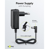 goobay Lampe loupe LED à pince 10W, Lumière LED Noir