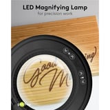 goobay Lampe loupe LED à pince 10W, Lumière LED Noir