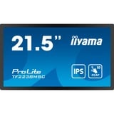 iiyama ProLite TF2238MSC-B1 21.5" Moniteur tactile Noir, 1x DisplayPort, 1x HDMI, 2x USB-A