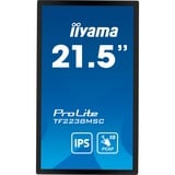 iiyama ProLite TF2238MSC-B1 21.5" Moniteur tactile Noir, 1x DisplayPort, 1x HDMI, 2x USB-A