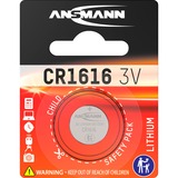 Ansmann Lithium CR 1616, 3 V Battery Batterie à usage unique Lithium-Ion (Li-Ion) Argent, 3 V Battery, Batterie à usage unique, Lithium-Ion (Li-Ion), 3 V, 1 pièce(s), CR 1616