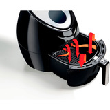 Ariete Airy Fryer XXL, Friteuse à air chaud Noir, Friteuse d’air chaud, 7 L, 2,5 kg, 200 °C, 7 personne(s), 60 min