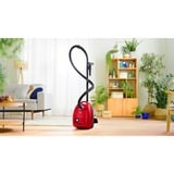 Bosch Serie 4 BGD38RD1H Aspirateur 4 L Aspirateur sans sac Sec 600 W Sac à poussière Rouge, 600 W, Aspirateur sans sac, Sec, Sac à poussière, 4 L, Micro