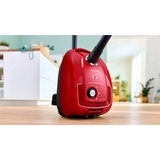 Bosch Serie 4 BGD38RD1H Aspirateur 4 L Aspirateur sans sac Sec 600 W Sac à poussière Rouge, 600 W, Aspirateur sans sac, Sec, Sac à poussière, 4 L, Micro