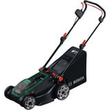 Bosch Tondeuse à batterie Rotak18V2-43, 36 volts (2x18V) + lame + bouchon de paillage, Tondeuse à gazon Vert/Noir