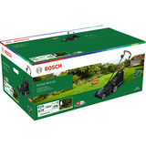 Bosch Tondeuse à batterie Rotak18V2-43, 36 volts (2x18V) + lame + bouchon de paillage, Tondeuse à gazon Vert/Noir