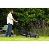 Bosch Tondeuse à batterie Rotak18V2-43, 36 volts (2x18V) + lame + bouchon de paillage, Tondeuse à gazon Vert/Noir