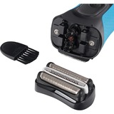 Braun Series 3 Shave&Style 3010BT Rasoir à grille Tondeuse Noir, Bleu Noir/Bleu, Rasoir à grille, Noir, Bleu, 2 SensoFoil, 1 Middle Trimmer, 5 kammen 17 mm, LED, Batterie, Hybrides nickel-métal (NiMH)