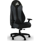 Corsair TC60 Fauteuil de gaming Siège rembourré Noir, Gris, Siège gaming Gris/Noir, Fauteuil de gaming, Siège rembourré, Dossier rembourré, PC, Noir, Noir, Gris