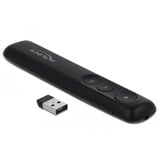 DeLOCK 64092 télécommande Noir, Présentateur Noir, USB, 30 m, Noir