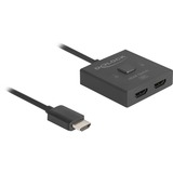 DeLOCK Commutateur HDMI 2 > 1 bidirectionnel 8K, Switch HDMI Noir