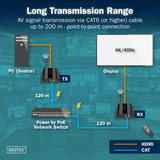 Digitus DS-55354, Extension HDMI Noir
