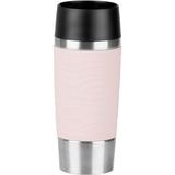 Emsa TRAVEL MUG Waves thermos 0,36 L Rose, Gobelet Rose/en acier inoxydable, 0,36 L, Rose, Polypropylène (PP), Silicone, Acier inoxydable, 8,3 cm, 200 mm