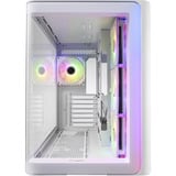 FSP M580-WA Midi Tower Blanc, boîtier pc Blanc | 2x USB-A | 1x USB-C | RGB | Window