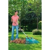 GARDENA Balai à gazon 2 en 1 XXL Combisystem Turquoise, Râteau à feuilles, 77 cm, 150 cm, 1 pièce(s)