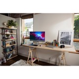 HP Series 5 27 inch FHD Monitor with Speakers - 527sa 27"  Blanc/Argent, 68,6 cm (27"), 1920 x 1080 pixels, Full HD, LCD, 5 ms, Argent