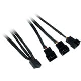 Inter-Tech Argus RS-07 Boitier PC Ventilateur 12 cm Noir, Blanc ventilateurs de boîtier RGB  Noir, 3 pièces, 120 x 120 x 25 mm, PWM, Ventilateur, 12 cm, 900 tr/min, 22 dB, 59,81 m³/h, Noir, Blanc