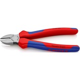 KNIPEX Pince coupante 70 02 180, Tenailles de cran Bleu, Tranchant avec biseau