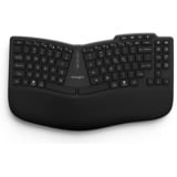 Kensington Pro Fit Ergo KB675 EQClavier compact rechargeable Noir, Layout États-Unis, Sans clé (80 - 87%), Avec fil &sans fil, USB + RF Wireless + Bluetooth, Clavier à membrane, QWERTY, Noir