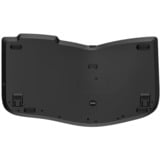Kensington Pro Fit Ergo KB675 EQClavier compact rechargeable Noir, Layout États-Unis, Sans clé (80 - 87%), Avec fil &sans fil, USB + RF Wireless + Bluetooth, Clavier à membrane, QWERTY, Noir