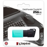 Kingston DataTraveler Exodia M 256 Go, Clé USB Turquoise/Noir, USB-A 3.2 Gen 1