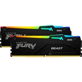 Kingston FURY Kit FURY 64 Go DDR5-5600, Mémoire vive Noir, KF556C40BBAK2-64, Beast RGB, XMP