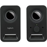 Logitech Haut-parleurs stéréo Z150 Son stéréo clair, Haut-parleur PC Noir, 2.0 canaux, Avec fil, 3 W, Noir