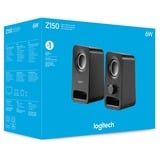 Logitech Haut-parleurs stéréo Z150 Son stéréo clair, Haut-parleur PC Noir, 2.0 canaux, Avec fil, 3 W, Noir