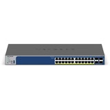 Netgear Commutateur intelligent Gigabit PoE+ 24 ports avec 4 ports SFP, Switch Gris, 10G, gestion intelligente