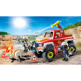 PLAYMOBIL Action Heroes Camion de pompiers, Jouets de construction 