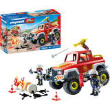 PLAYMOBIL Action Heroes Camion de pompiers, Jouets de construction 