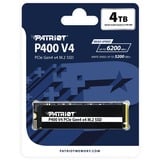 Patriot P400 V4 4 To SSD P400VP4TBM28H, PCIe 4.0 x4, NVMe 2.0, M.2 2280