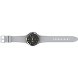 SAMSUNG Galaxy Watch4 Classic, Smartwatch Argent, Bracelet de sport blanc, 46 mm, aluminium, Wifi + LTE