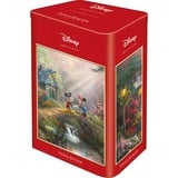 Schmidt Spiele Thomas Kinkade Studios : Mickey & Minnie dans la boîte métallique nostalgique, Puzzle 
