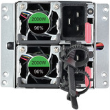 SilverStone Gemini 2000C Titanium alimentation 2000 watt Argent, 2x 12V-2x6, 4x PCIe