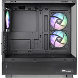 Thermaltake  boîtier midi tower Noir | 2x USB-A | 1x USB-C | RGB | Verre Trempé